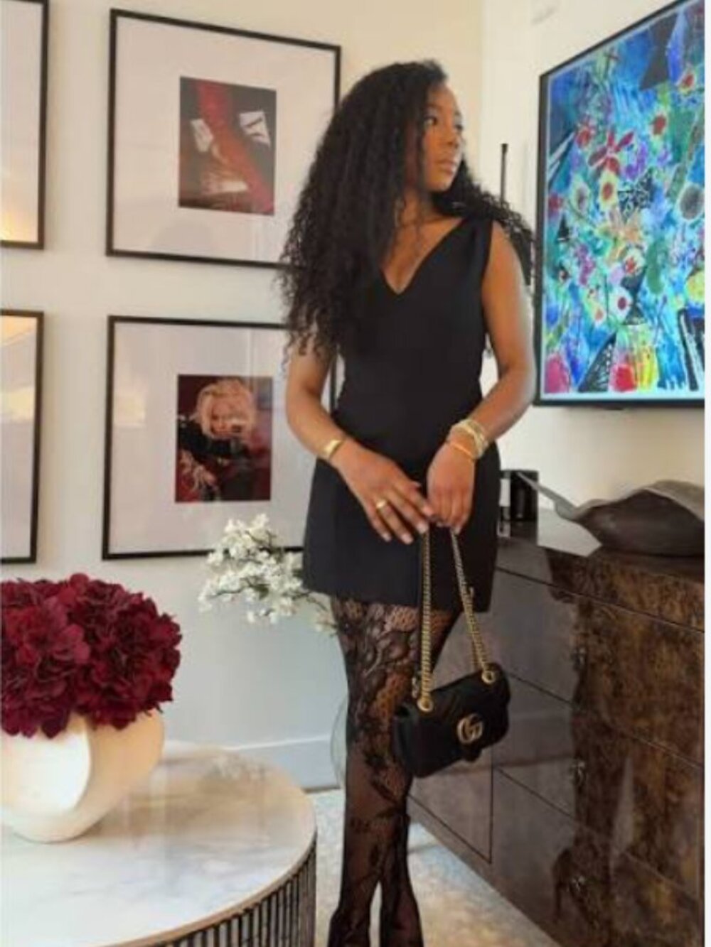 ZARA Black Mini Dress Plunging V Neck Structured NWT XS